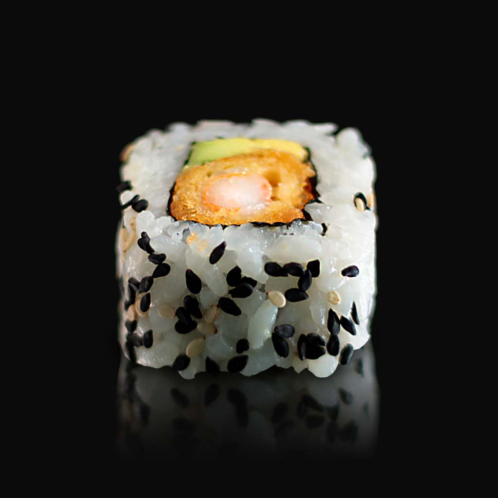 california rolls à la crevette tempura et avocat du restaurant japonais sushi d'art ile de la réunion 974