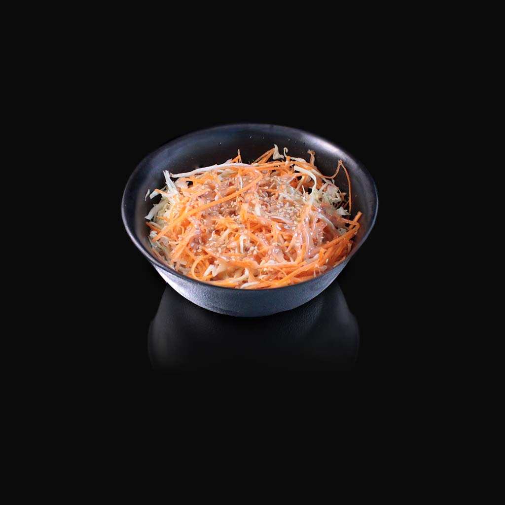 Bol de choux, carotte et graine de sésame du restaurant japonais Fugu sushi d'art ile de la réunion 974