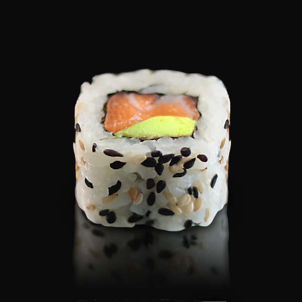 california rolls au saumon et avocat du restaurant japonais sushi d'art ile de la réunion 974
