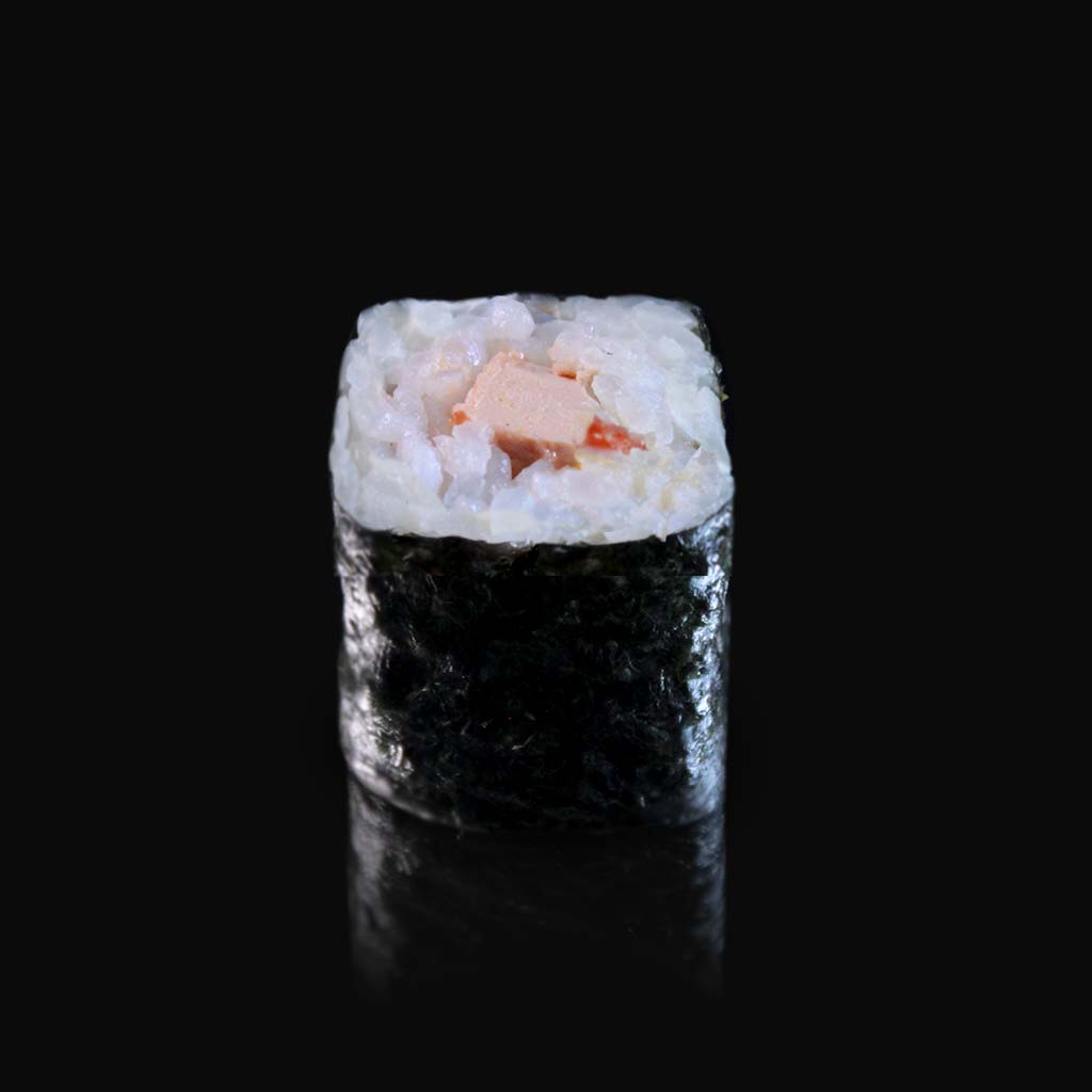 Maki au foie gras et confiture de figue du restaurant japonais sushi d'art ile de la réunion 974