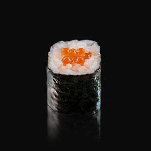 Maki oeuf de saumon et citron galet du restaurant japonais sushi d'art ile de la réunion 974