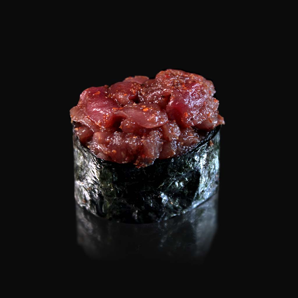 Nigiris tatare de thon épicé du restaurant japonais sushi d'art ile de la réunion 974