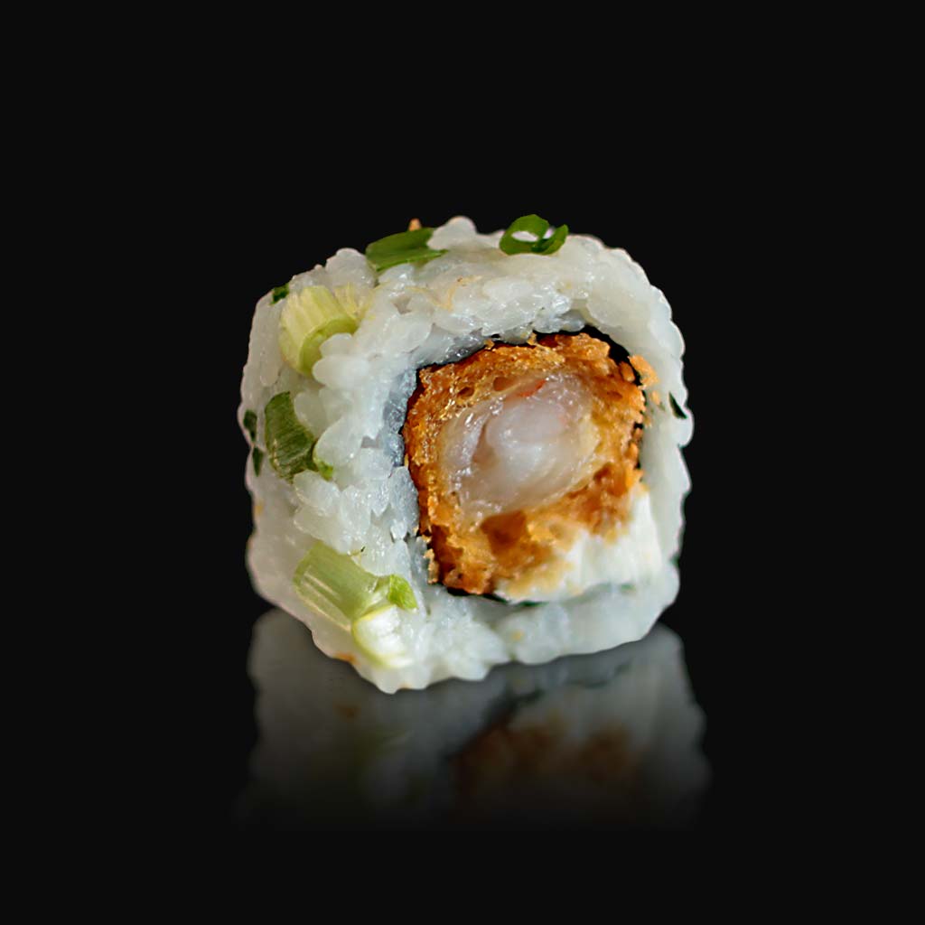 alifornia Roll à la crevette Tempura et au fromage avec ciboulette du restaurant japonais sushi d'art ile de la réunion 974