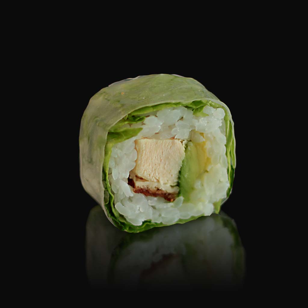 Spring Rolls sans algue, poulet pané et avocat du restaurant japonais Fugu sushi d'art ile de la réunion 974
