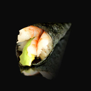 Rouleau Témaki crevette et avocat du restaurant japonais Fugu sushi d'art ile de la réunion 974